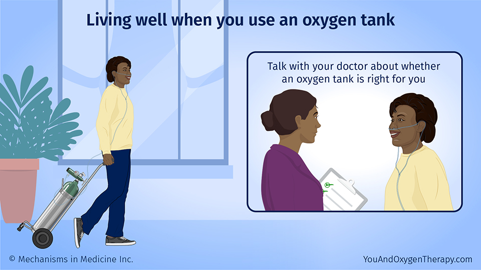 Living well when you use an oxygen tank